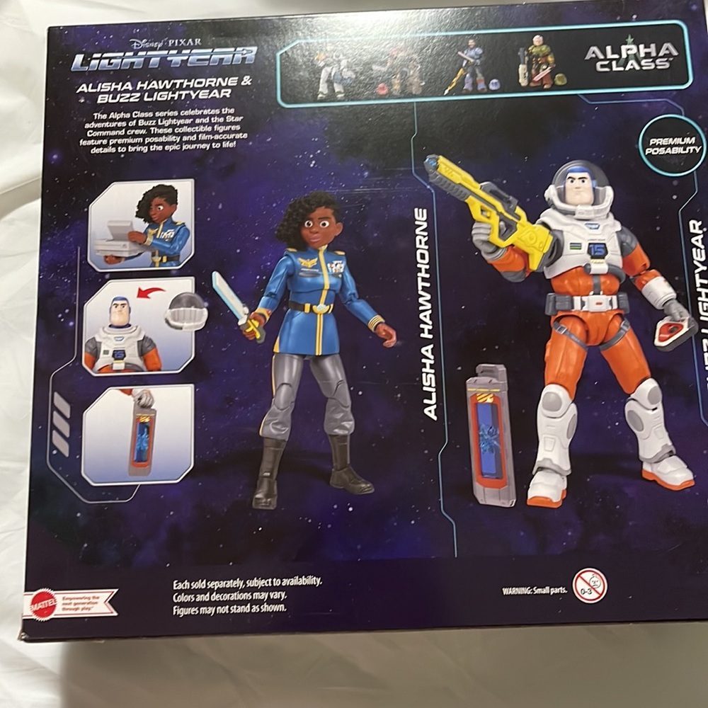 Disney Pixar Lightyear 2021 Alpha Class Buzz & Alisha Hawthorne Marvel Star Wars - Picture 2 of 6